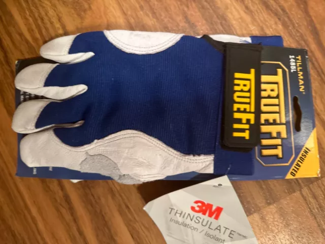 Tillman 1485L True Fit Top Grain Pigskin Thinsulate Lined Work Gloves Large