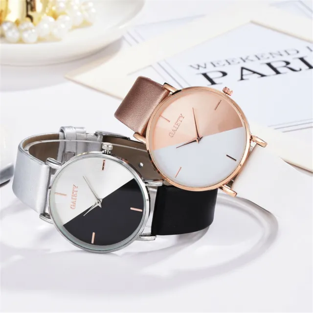 Women Skin Belt type Watch Luxury Rose Gold Watches Ladies Casual Watch