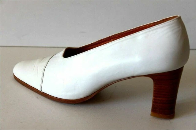 Escarpins Donna Piu En Cuir - Tricolore (rouge, Bleu Marine, Vert) - Talons Petits - Taille 42 - Occasion TTBE