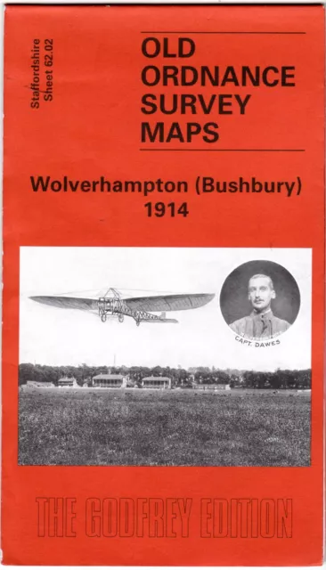 Old Ordnance Survey Map WOLVERHAMPTON (BUSHBURY) 1914 Reprint