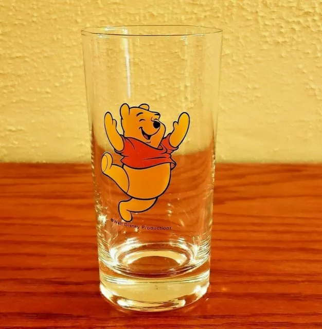Vintage Walt Disney Productions Winnie the Pooh Drinking Glass Walt Disney World