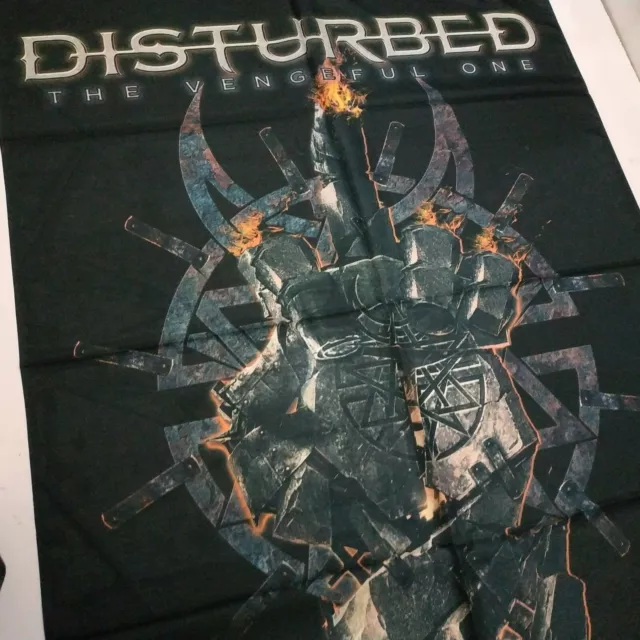 DISTURBED    Unused   2017 TEXTILE POSTER FLAG 2