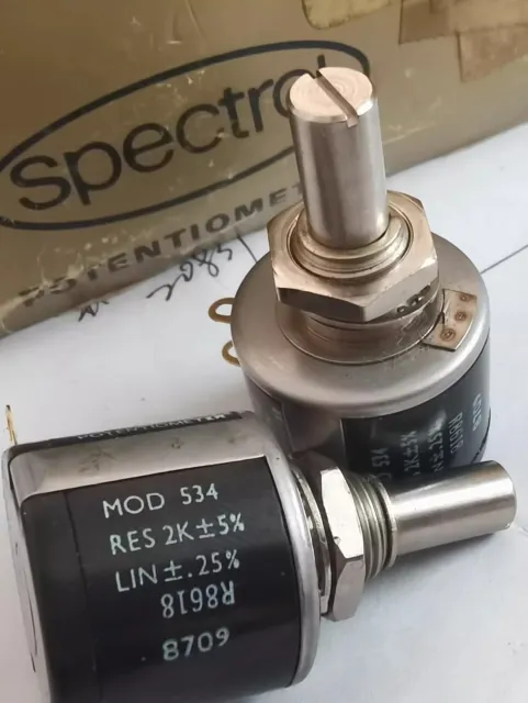 1pcs Vishay MOD534-8709 RES 2K 5% LIN .25% Precision Multi-winding Potentiometer