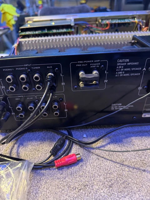 VINTAGE Pioneer SA-8800  amplifier  input- output short plugs .