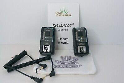Juego de disparadores de flash RoboSHOOT SERIE X MX20/RX20 para uso con Speedlights Nikon
