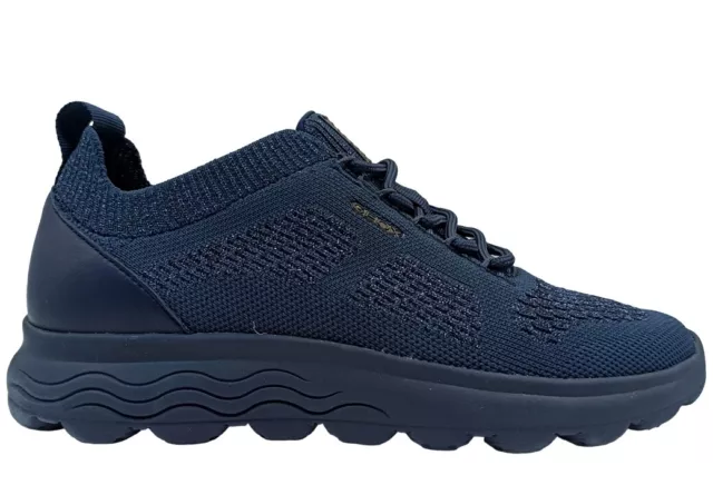 Chaussures Femme GEOX Spherica D15NUA Baskets Casual Sportif Lire à la Mode Bleu