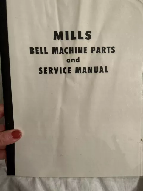 Mills Bell Service Manual Slot Machine Mills Manual Antique Slot