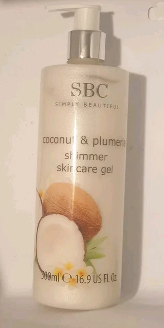SBC COCONUT AND Plumeria Shimmer Skincare Moisturising Gel 500ml - NEW  22.61 - PicClick UK
