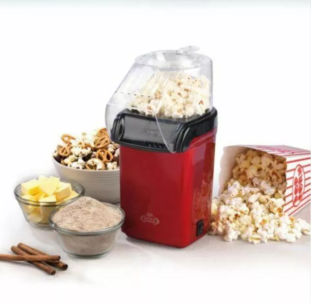 Giles & Posner Popcorn Maschine Aussteller Fettfrei Heiße Luft Retro