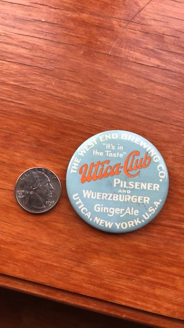 Rare Vintage Utica Club Pocket Mirror