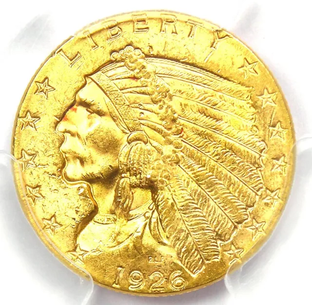 1926 INDIAN GOLD Quarter Eagle $2.50 Coin - PCGS MS64 (BU UNC