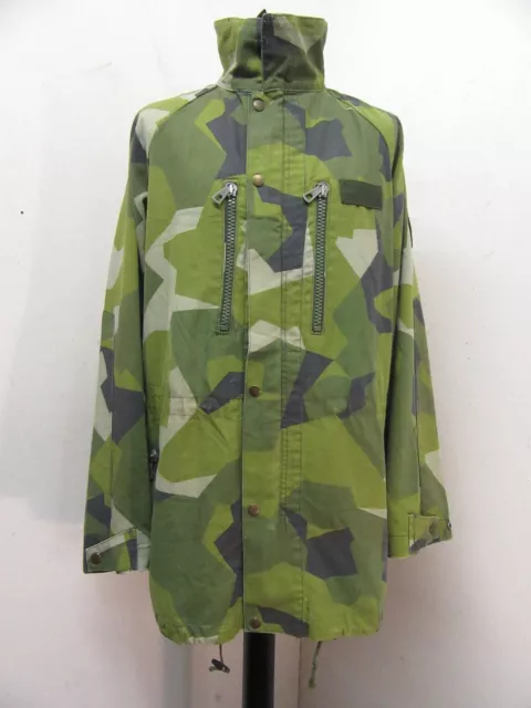 Vintage Camouflaged Swedish Army Issue Parka Jacket Size Xxl