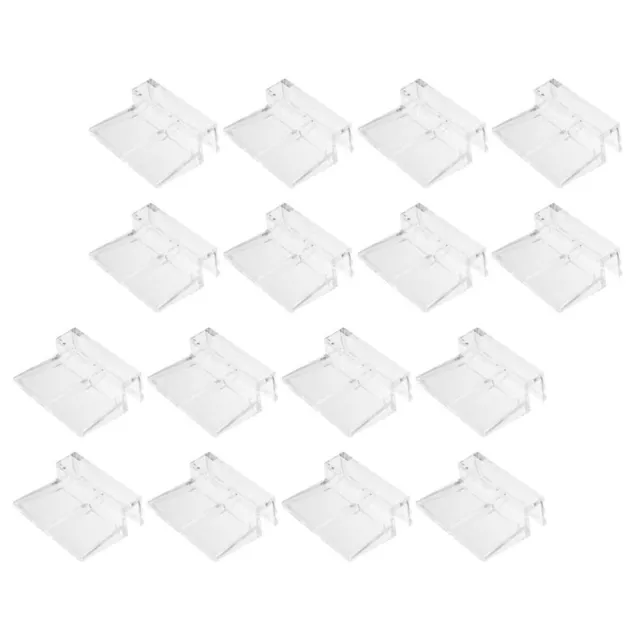 16 Pcs Aquarium Cover Bracket Acrylic Rimless Lid Clips Top