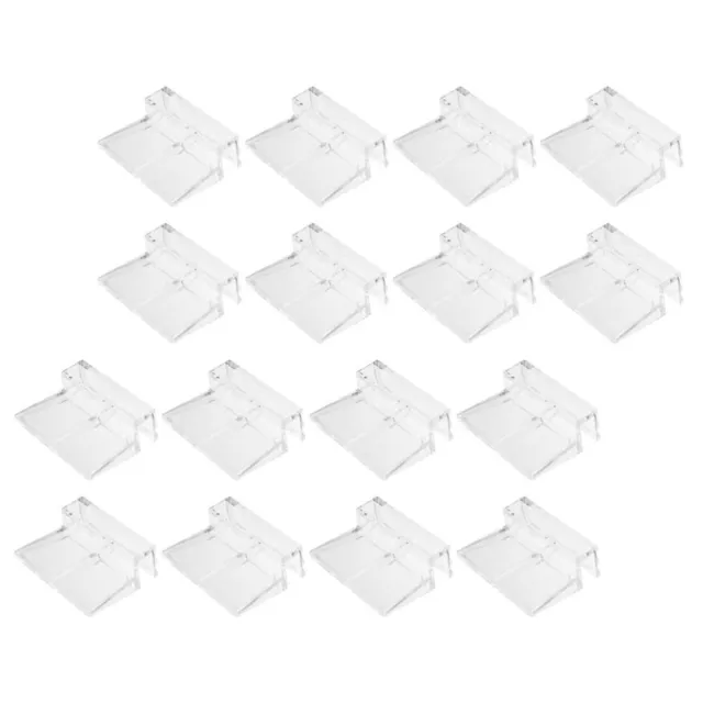 16pcs Acrylic Support Holder Glass Cover Clips Aquarium Lid Clips