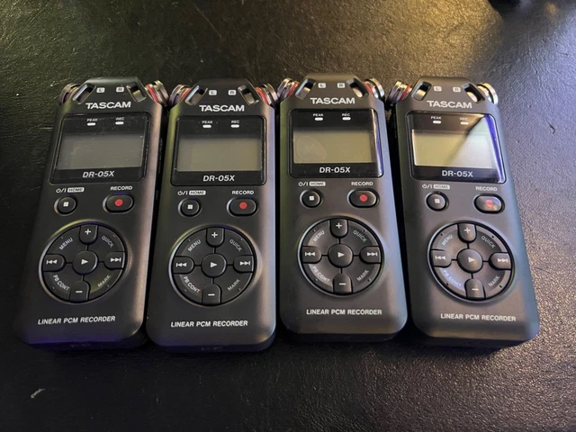 Tascam DR-05X 2-Input 2-Track Handheld Digital Audio Recorder-LOT OF 4 -SALVAGE