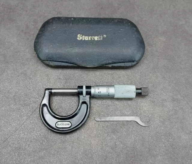 Starrett No.436 25mm Outside Micrometer