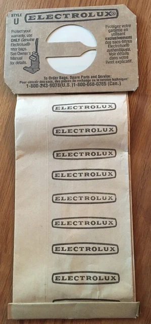 23 Genuine Style U Bag Electrolux Vacuum Upright Filter Bags
