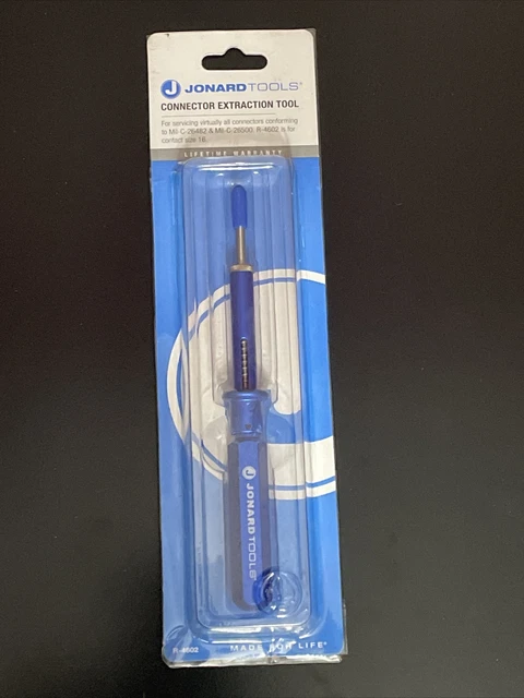 Connector Extraction Removal Tool JONARD TOOLS, Size 16, Blue R-4602