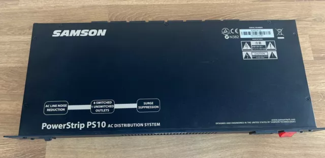 Samson PowerStrip PS10 9 Outlet 10 AMP Power Conditioner PDU SAPS10