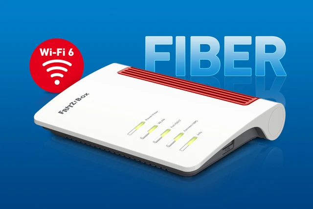 AVM FRITZ!Box 5530 fibra, router in fibra ottica Wi-Fi 6, DECT, WLAN, mesh, NUOVO 2