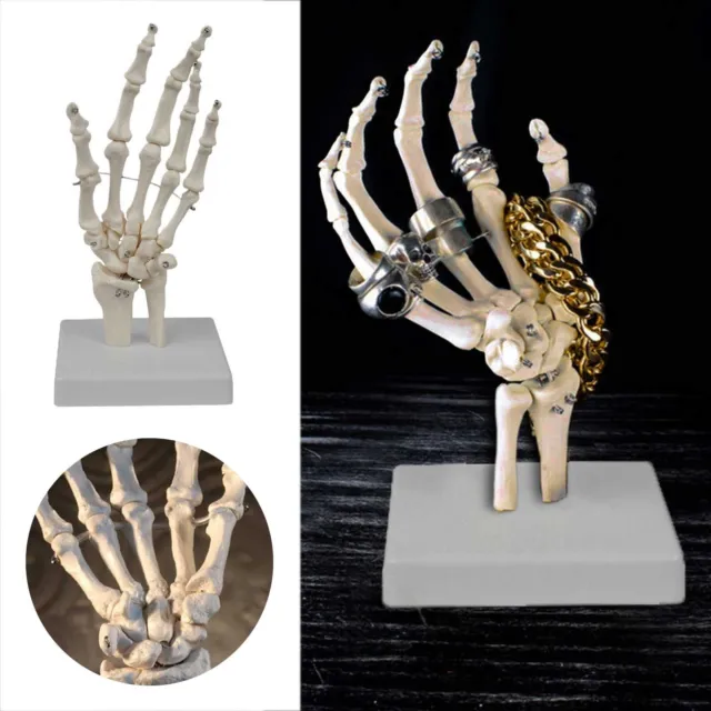 Skeleton Hand Jewelry Stand Halloween Fear Skeleton Hand Ornament Finger