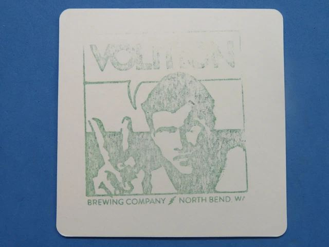 Beer Handmade Green Brewery Coaster ~ VOLITION Brewery ~ North Bend, WASHINGTON