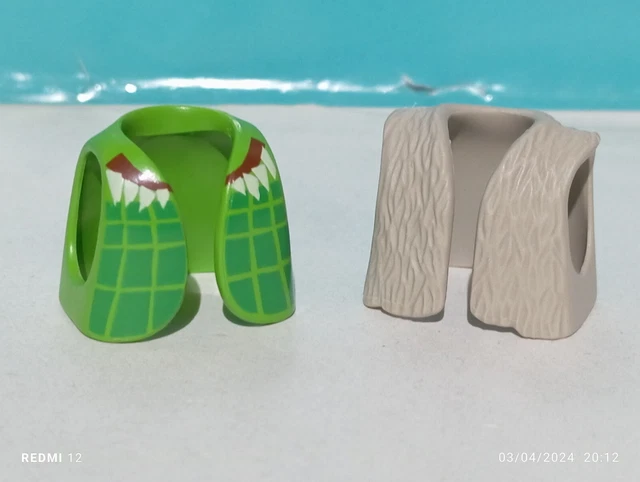 Lot De 2 Capes PLAYMOBIL Blanche - Pour Figurines Peau Blanche Romaine/Viking - Pièces Détachées Occasion