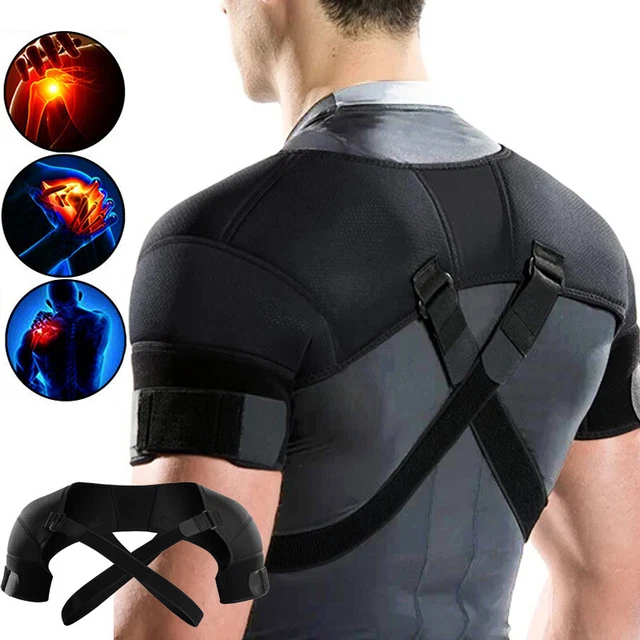 DOUBLE SHOULDER BRACE for Torn Rotator Cuff Pain Relief Support Sleeve