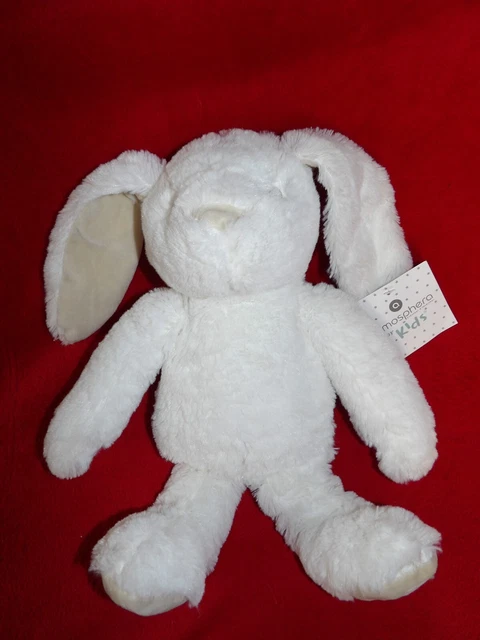 Doudou Peluche ATMOSPHERA KIDS Lapin Blanc Beige 38 CM Neuf