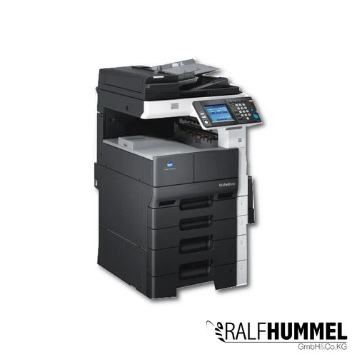 Konica minolta bizhub 222 mit 4 Papierfach Multifunktional mit Toner Netzwerk