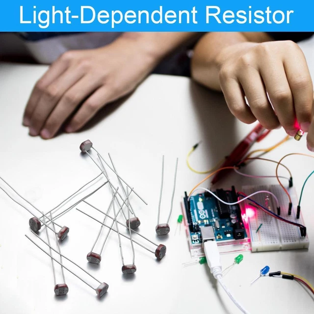 LDR CDS Sensore resistenza Arduino GL5516 fotoresistore dipendente dalla luce