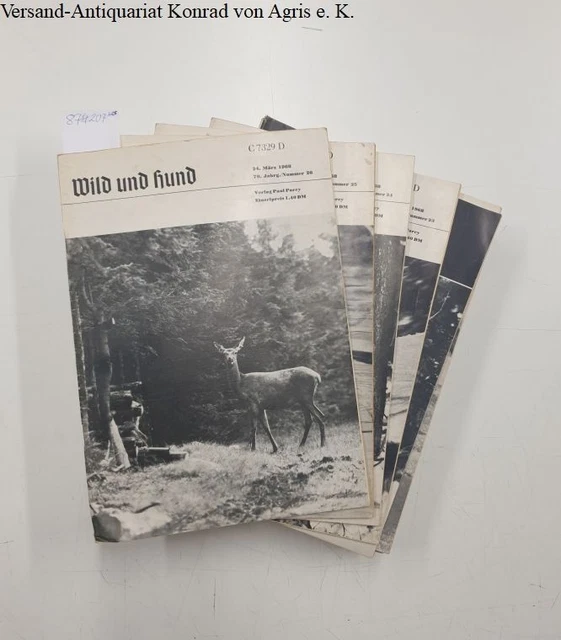 Wild und Hund  70. Jahrgang: Heft 1-26: 1967/1968 Paul Parey Zeitschriftenverlag