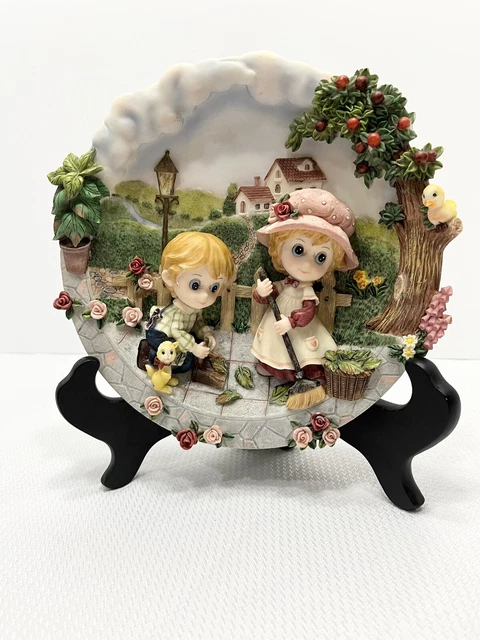 VINTAGE MONTEFIORI COLLECTION 3 Dimensional Plate Amazing Italy color and detail