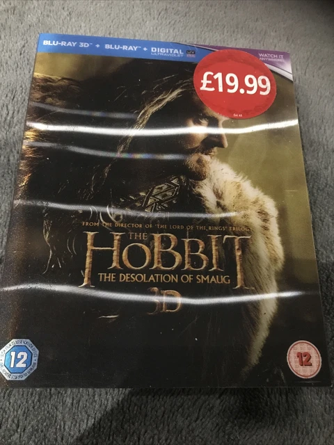 The Hobbit The Desolation Of Smaug 3D Bluray Limited Edition LenticularSlipcover