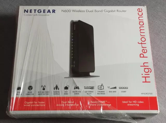 Netgear N600 Wireless Router - Dual Band Gigabit (WNDR3700v2)