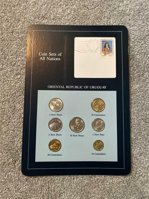 Oriental Republic of Uruguay Coin Sets of All Nations Stamped Page Coin History