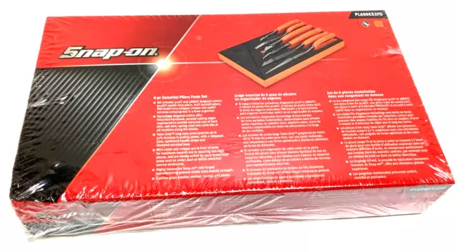 New Snap-on™ 6-pc Heavy Duty Pliers Set PL600ES2FBK Black Sealed