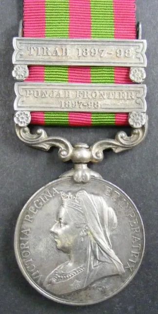 GB Original Medal: IGS 1895 Punjab Frontier 1897-98, Tirah, Foote, 2nd R Sussex