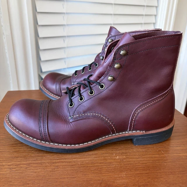 2017 MADE | Red Wing 9.5D Oxblood Iron Ranger Boots 8119 9.5 D £294.83 ...