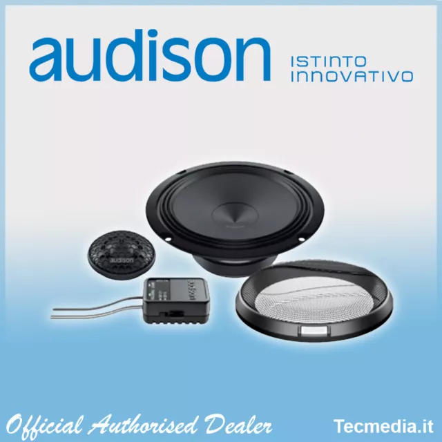 Audison Set Apk 165 Ω2 Paire Haut-Parleurs 2 Voies Séparés Crossover 300W 165MM