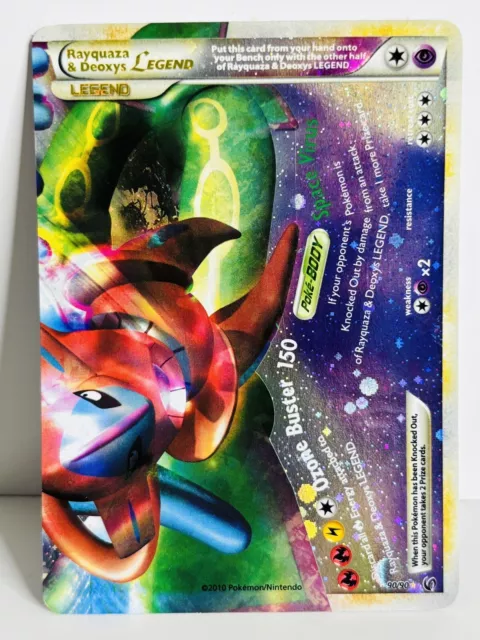 2010 Pokemon RAYQUAZA & DEOXYS LEGEND BOTTOM HGSS:UNDAUNTED 90/90 Ultra Rare