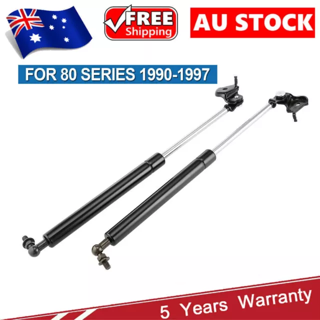 Pair Front Bonnet Gas Struts for Toyota Landcruiser 80 Series 1990-1997 Lift AU