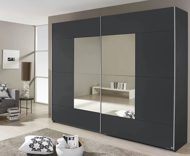 Large double mirrored wardrobe discount