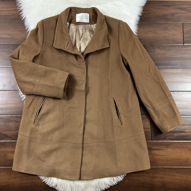 Fleurette Loro Piana Women's Size 12 Camel Tan 100% Wool Coat