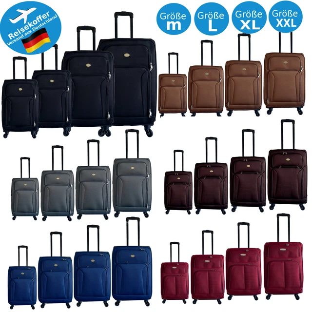 5 Cities Sac à roulettes Cabine Bagage à main, 55 cm, 42 litres, Noir