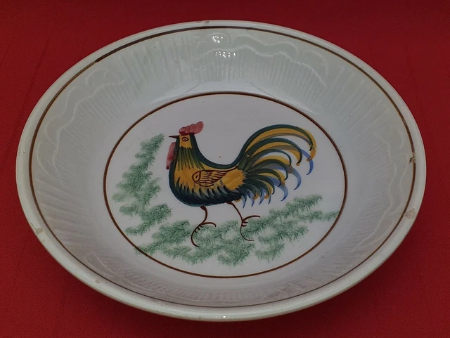 Plato De Cerámica Valenciana Decorado A Mano Principios Siglo Xx