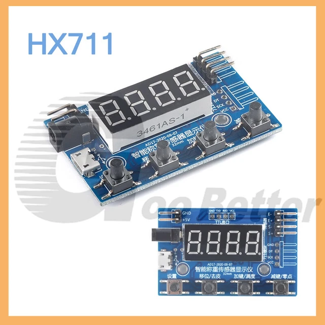 HX711 WEIGHT SENSOR Module 10KG Load Cell for Microcontroller (HX711 ...