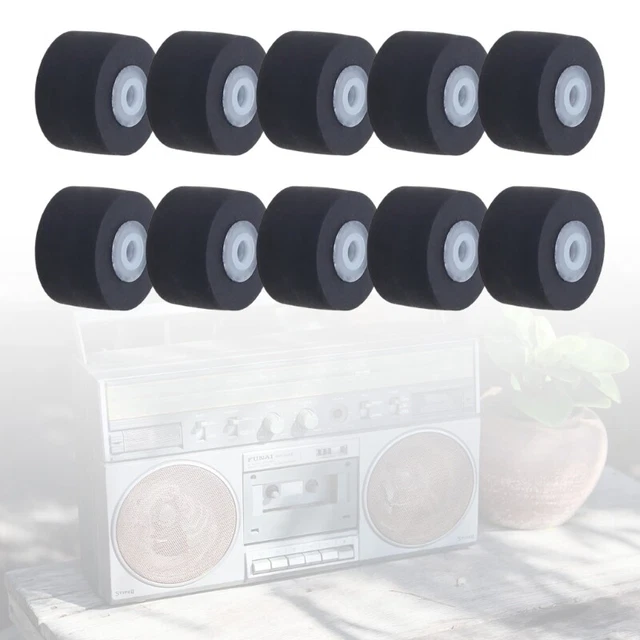 Set Of 2 Pressure / Pinch Rollers For DUAL C839 Cassette Recorder - Made In Germany
