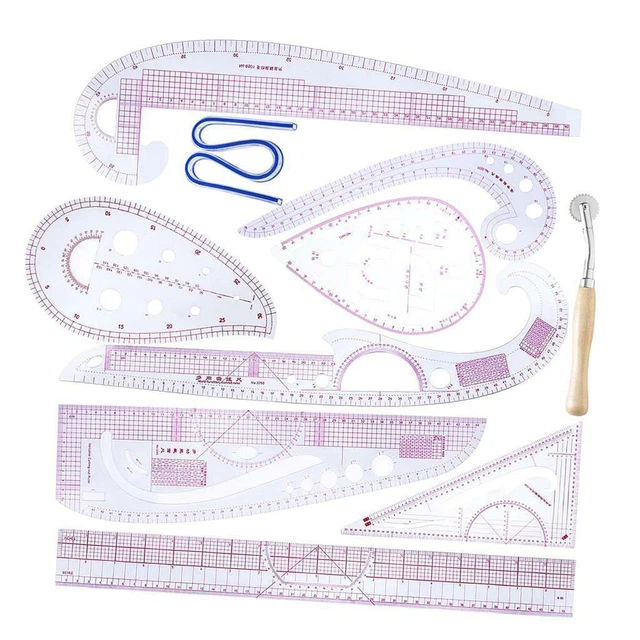 10pcs / Set Mesure De La Règle De Courbe Française Pour La Couture Couturière