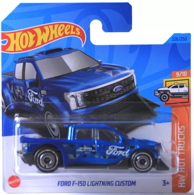 Hot Wheels Ford F-150 Lightning Custom Pickup Truck Blau 226/250 HKG66 2023